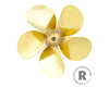 5-Blatt Wasserschraube A RECHTS 65mm M4 