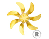 7-Blatt Sichelschraube RECHTS 53mm M5 