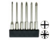 Mini-Bits Phillips/Pozidrive long, set of 6 