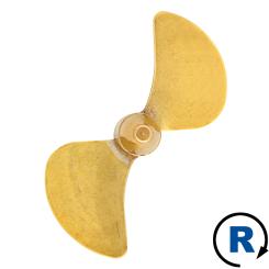 2-Blatt Wasserschraube C RECHTS 40mm M4 