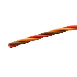 Servolitze verdrillt, hochflexibel für Graupner/JR 3x0,14 mm², 5m 