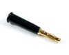 Büschelstecker GOLD 4 mm SCHWARZ Lötanschluss 