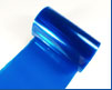 Schrumpfschlauch PVC 95mm transparent blau 